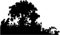 Easter Bunny Cross Silhouette.tif