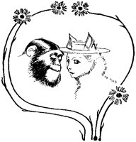 Monkey and Cat Valentine.tif