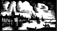 European River Town Woodcut.tif
