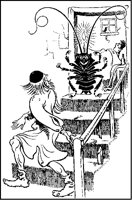 Cockroach Frightening Man.tif