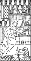 Monk Writing at Desk.tif