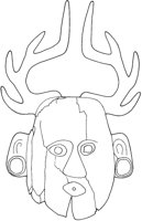 Native Face with Horns.tif