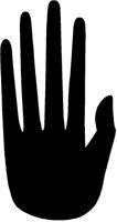 Upraised Hand Silhouette.tif