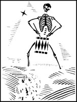 Skeleton Drummer Woodcut B.tif