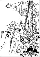 Knight and Maiden by Sea.tif