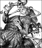 Skeleton and Man Drinking.tif