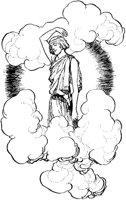 Man in Toga in Clouds.tif