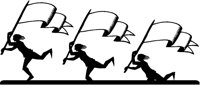 Runners with Banners Silhouette.tif