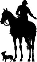 Horseman and Dog Silhouette.tif