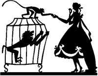 Woman and Monkeys Silhouette.tif