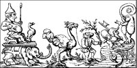 Elephant and Ostrich Procession.tif