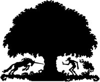 Unicorn and Man Silhouette.tif
