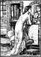 Nightgowned Woman at Mirror.tif
