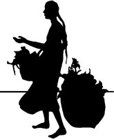Begging Flowergirl Silhouette.tif