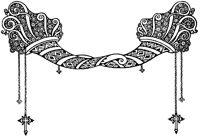 Horn Ornament with Cross Double.tif