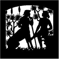 Centaur and Woman Silhouette.tif