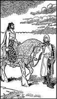 Knight Leading Man on horse.tif