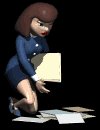 office_lady_picking_u_a_mc.gif